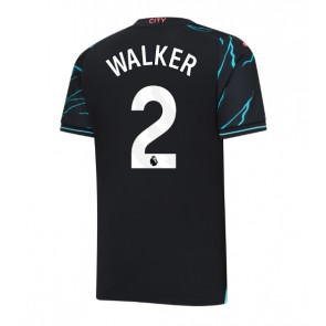 Manchester City Kyle Walker #2 Tredjetröja 2023-24 Kortärmad